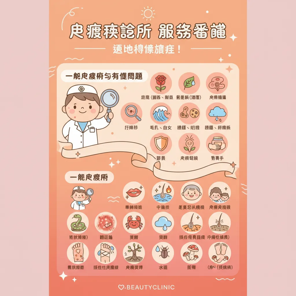 皮膚科診所能處理哪些問題？從一般皮膚病到醫學美容全解析