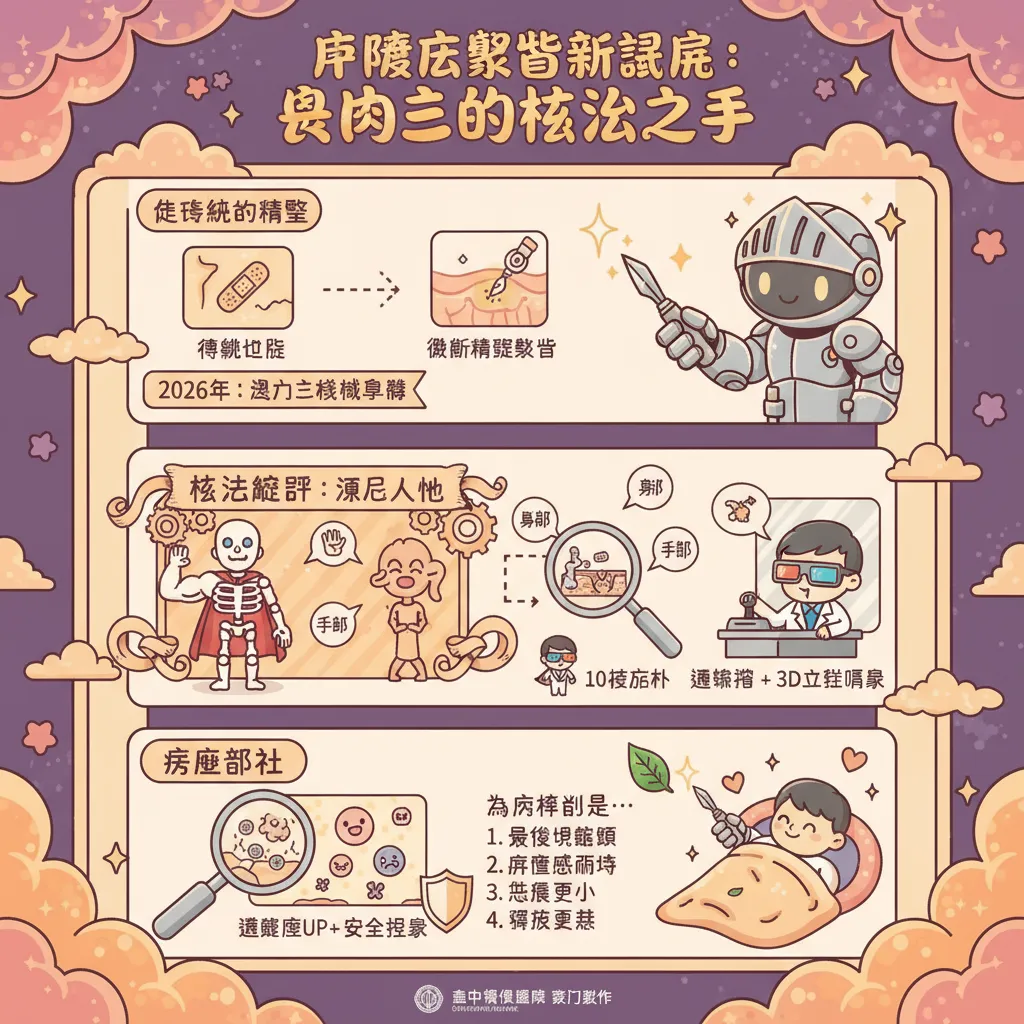 皮膚科微創手術與達文西機械手臂應用：從皮膚腫瘤到複雜重建